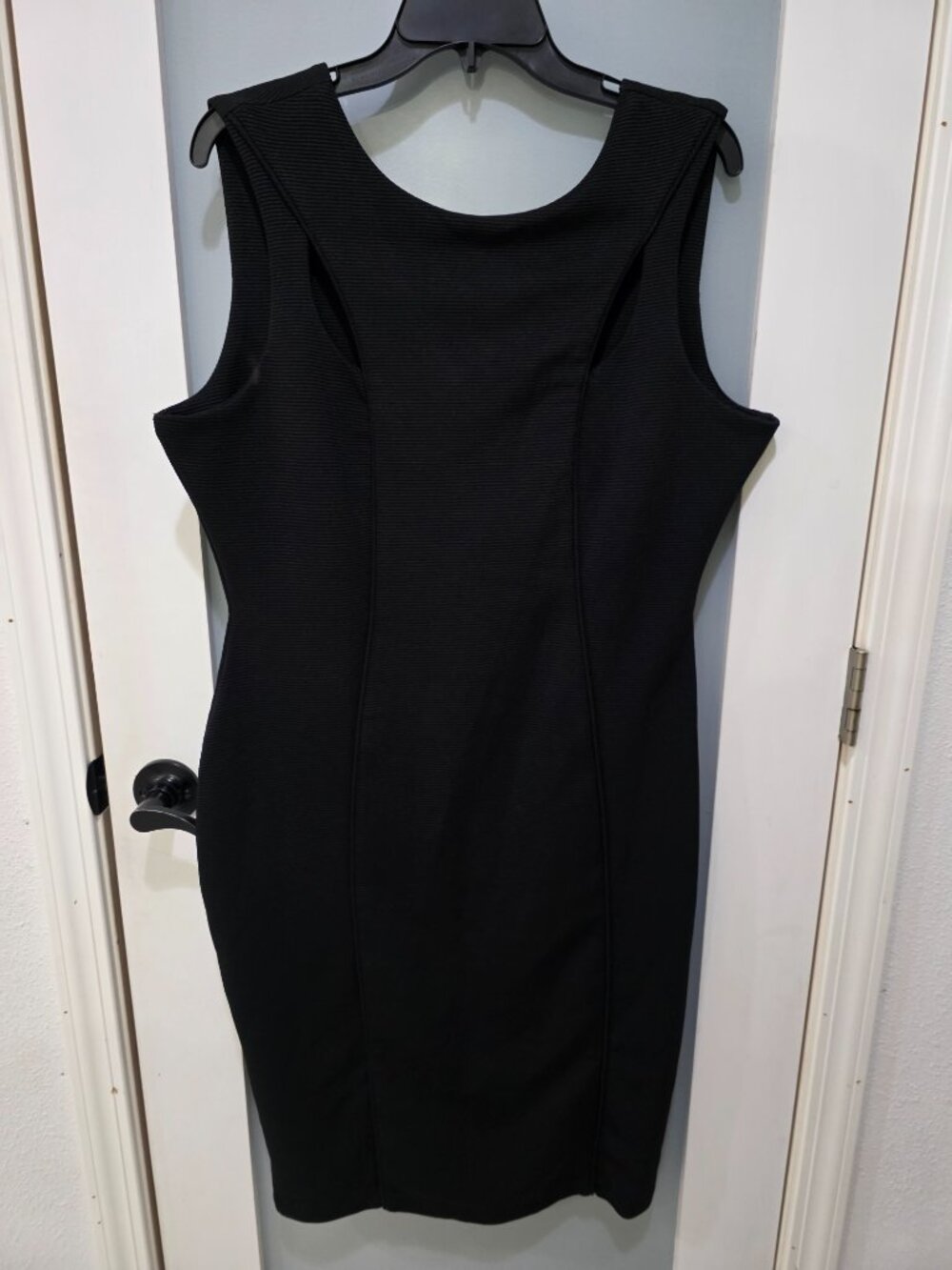 Kardashian‎ Kollection Black Bodycon Dress XL | Cutout Front Detail - Picture 2 of 14